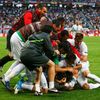 Silvestre Varela slaví rozhodující gól v utkání Dánska s Portugalskem na Euru 2012