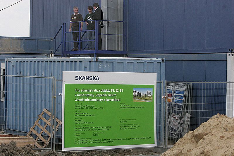 Stavba Západního města v Praze