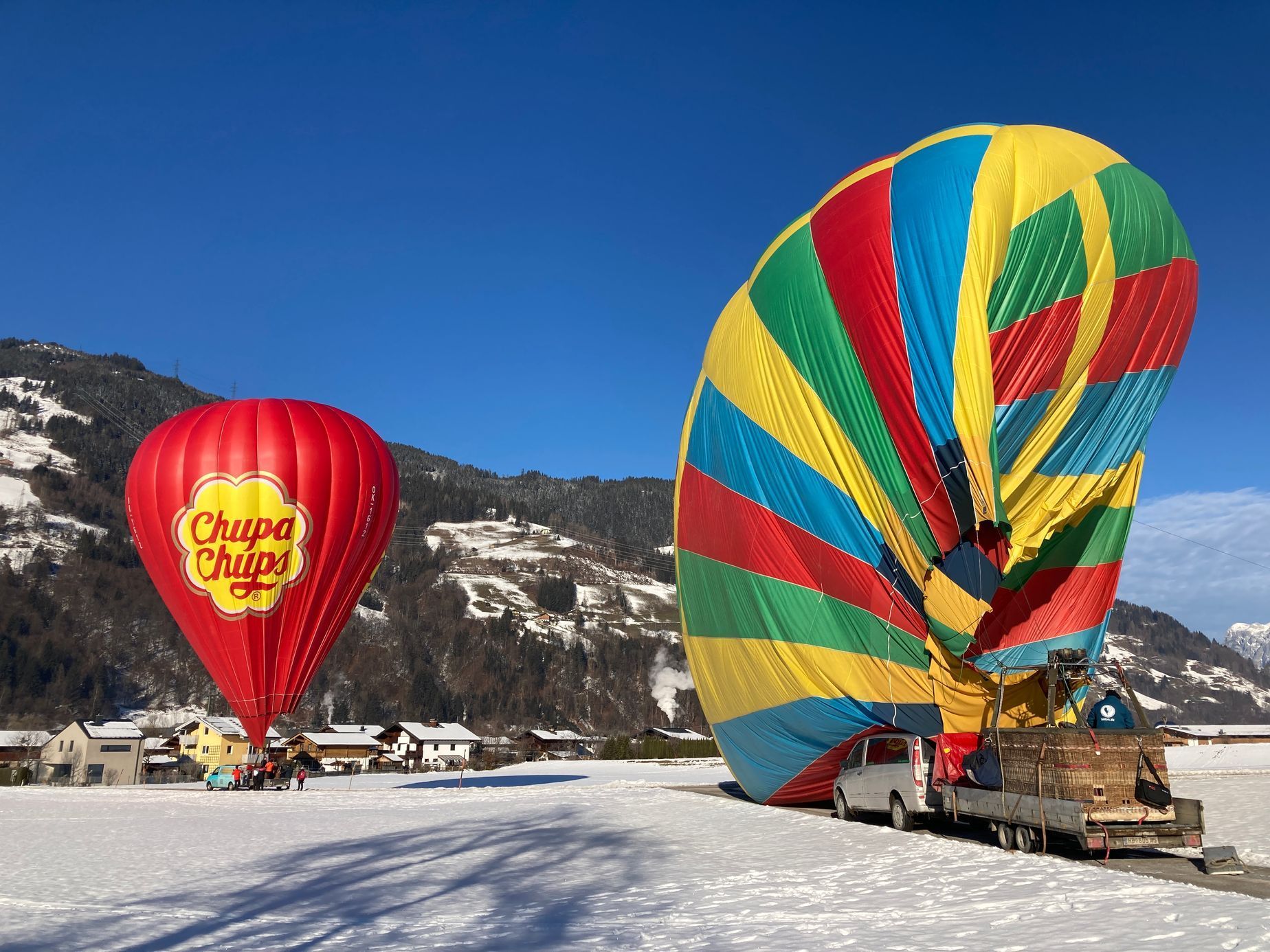 Zimní balonová fiesta Filzmoos