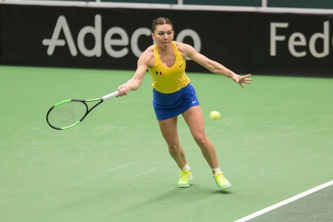 Halepová vs. Siniaková, Fed Cup, Česko - Rumunsko