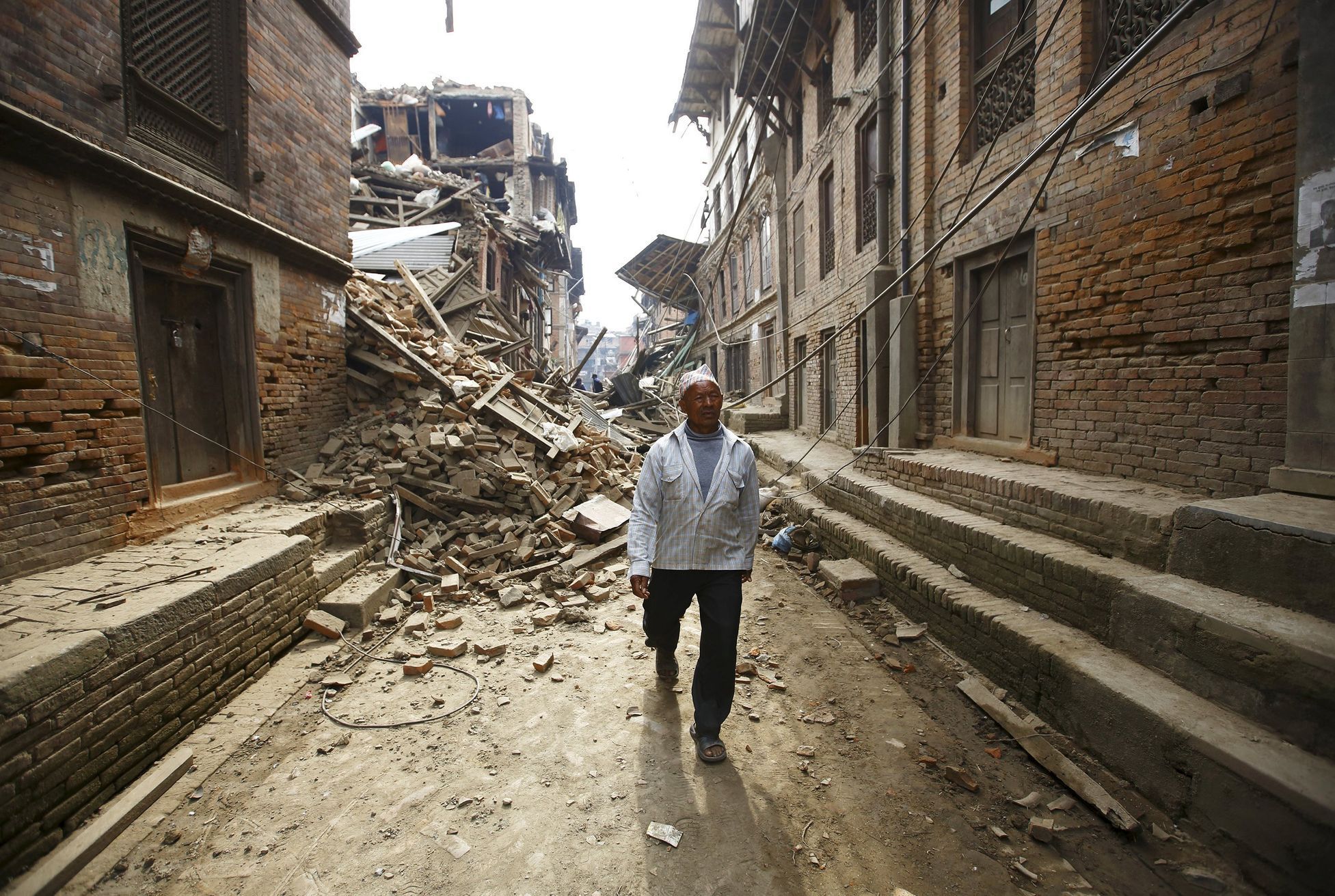 Zemětřesení v Nepálu.