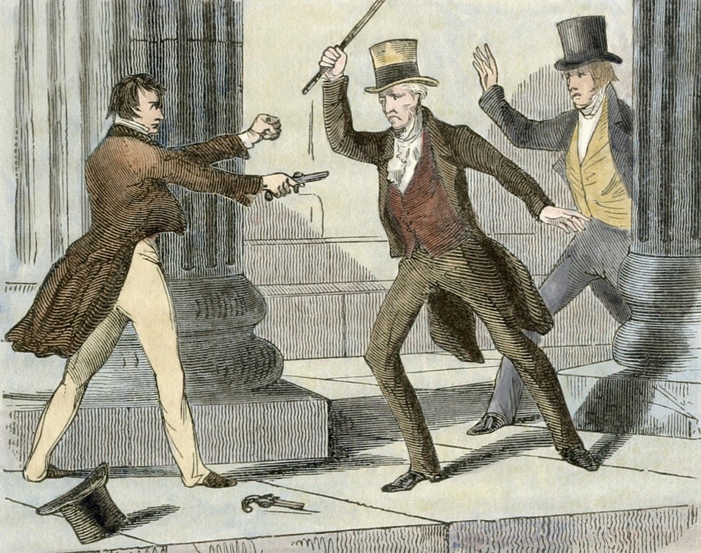Andrew Jackson, rok 1835, Atentáty na prezidenty a pokusy o atentát, Atentáty na americké prezidenty a prezidentské kandidáty, USA, atentát, pokus o atentát, politik, historie, Zahraničí