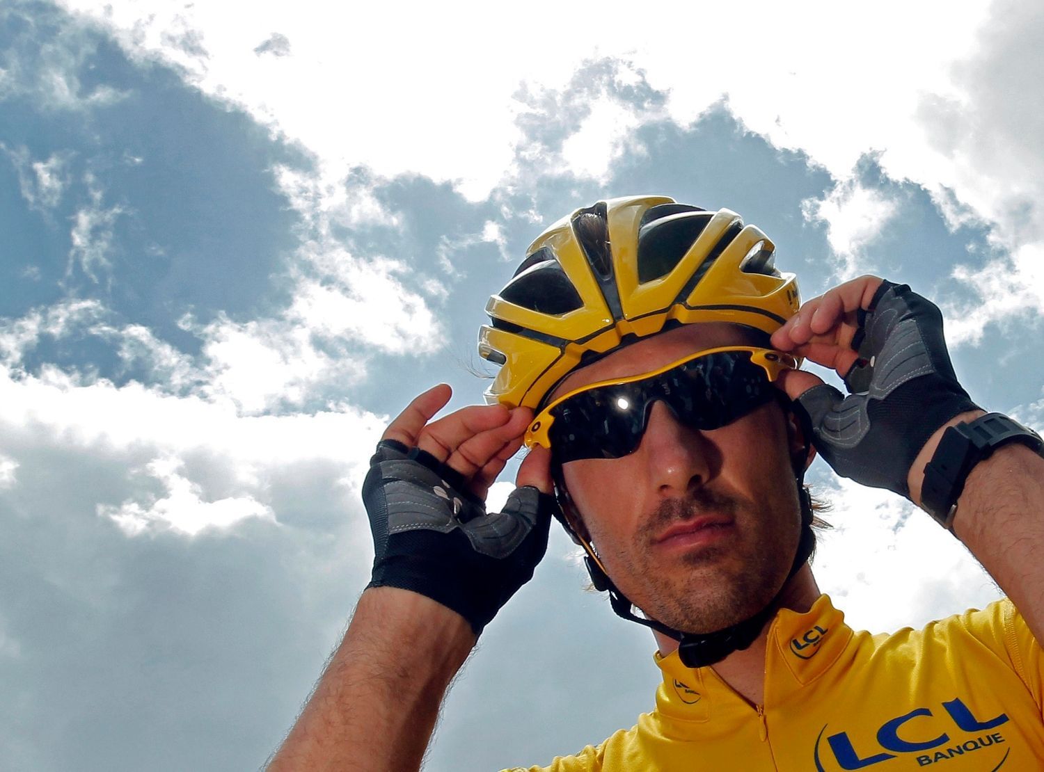 Švýcarský cyklista Fabian Cancellara v šesté etapě Tour de France 2012.