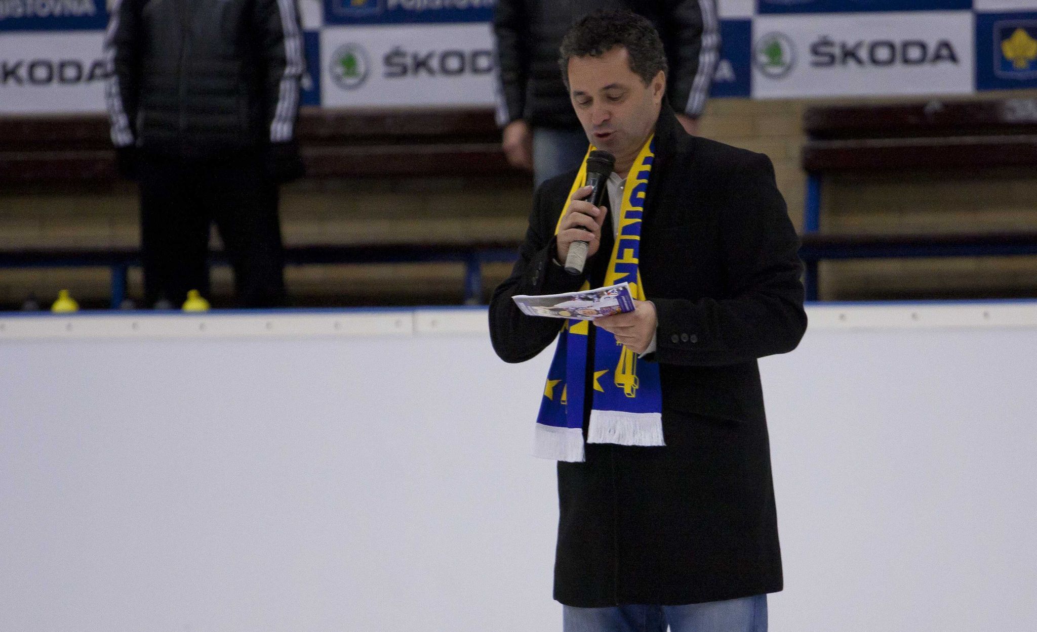 Hokejisté Zlína v benefičním utkání proti Jaroslavli v listopadu 2012.