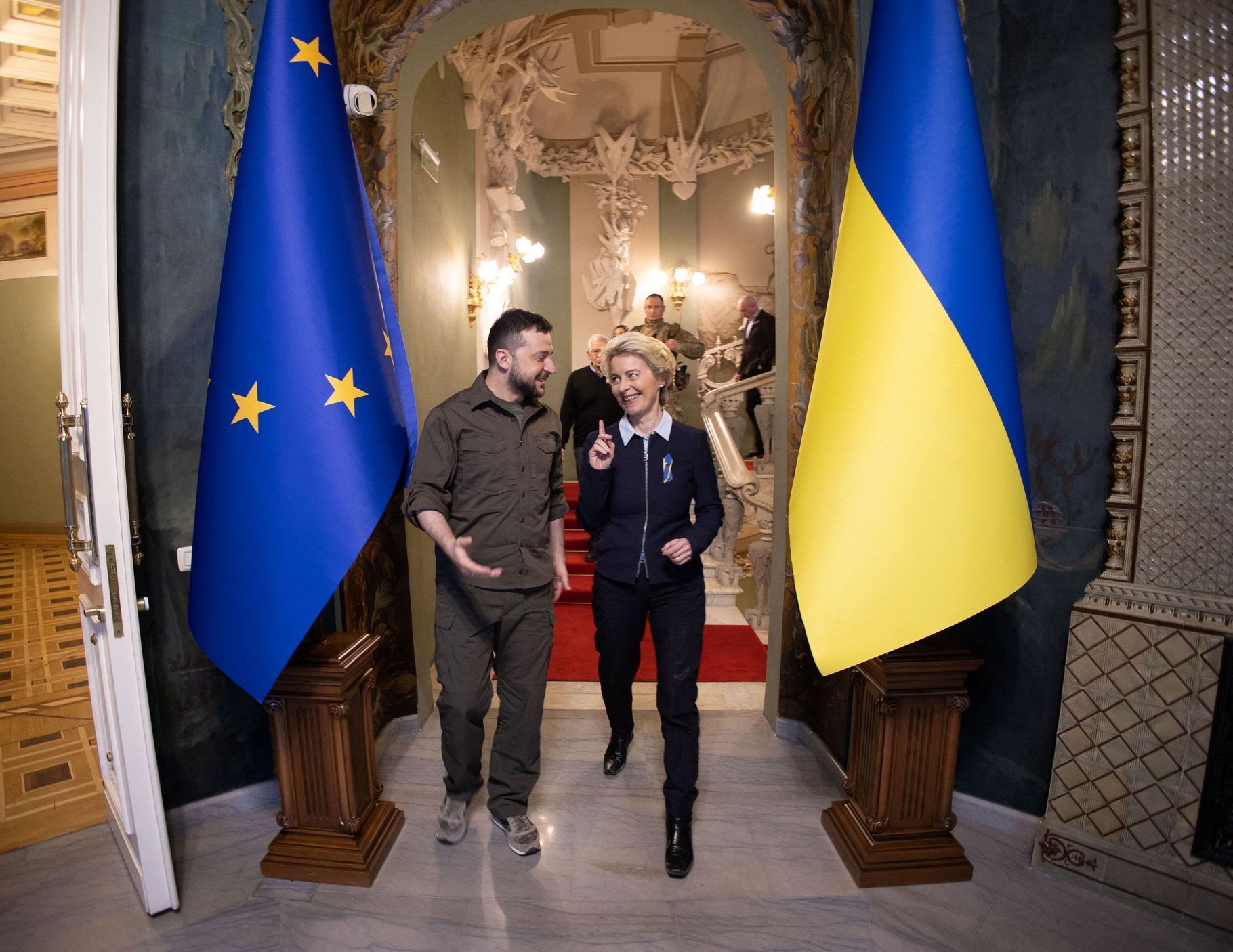 Ursula von der Leyenová, Volodymyr Zelenskyj, EU, Ukrajina