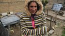 Marathon runner, Gladys Tejeda, the first Peruvian athlete who qualified for the 2012 London Olympic Games, protects against the cold at her home in the Andean province of Junin May 13, 2012. A private company will take Gladys' mother Marcelina Pucuhuaranga, 69, to London as part of the "Thank you Mom" program. For Pucuhuaranga, who received her first passport, it will be the first time travelling out of Peru. The program will take about 120 mothers of different athletes around the world to attend the games. Tejeda, the youngest of nine children, returned to her hometown to visit her mother and to focus on training where she will run more than 20 km every day in the highlands (over 4,105 meters above sea level). Picture taken May 13, 2012. REUTERS/Pilar Olivares(PERU - Tags: SPORT ATHLETICS OLYMPICS) Published: Kvě. 17, 2012, 6:16 odp.