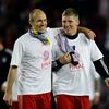 Fotbal, Liga mistrů, Barcelona - Bayern Mnichov: Arjen Robben a Bastian Schweinsteiger
