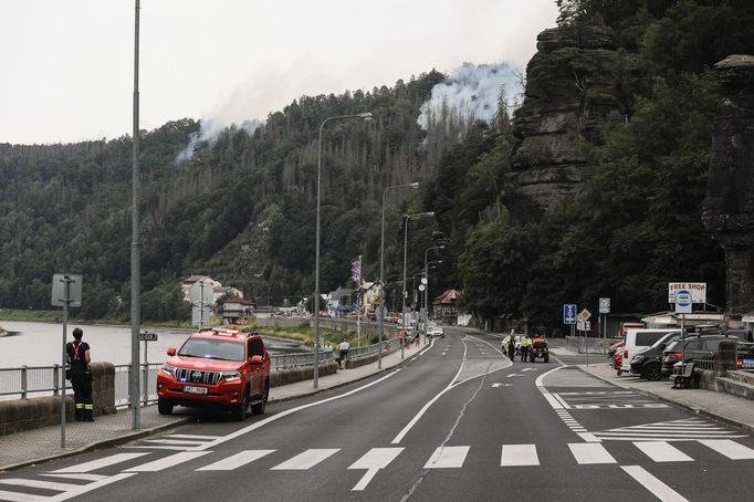 Hřensko, Děčín, Požár, Léto 2022