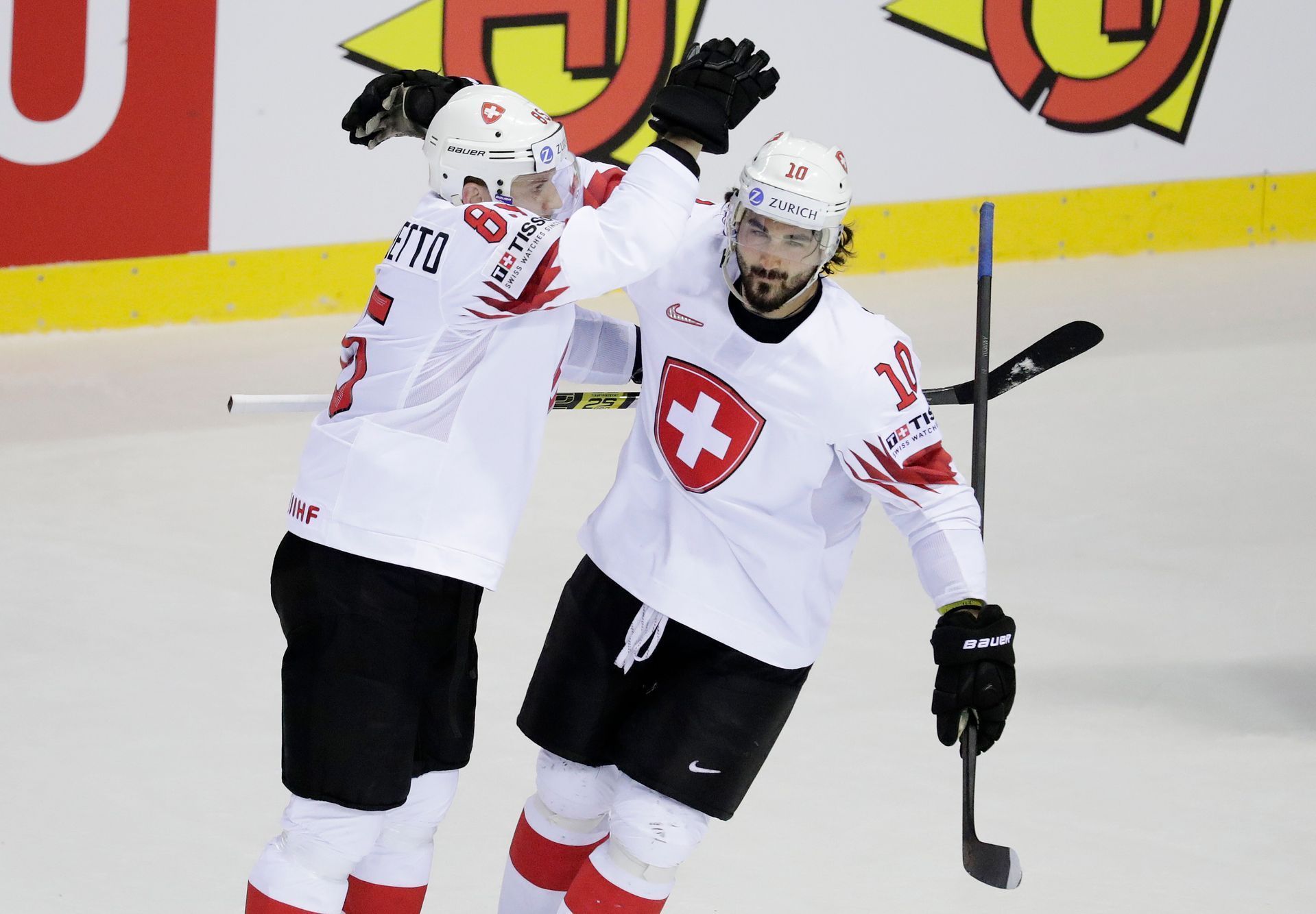 Švýcarský útočník Andres Ambühl na MS 2019 v hokeji
