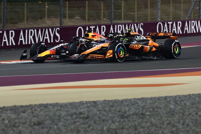 Max Verstappen, Red Bull a Lando Norris, McLarenu ve VC Kataru F1 2024