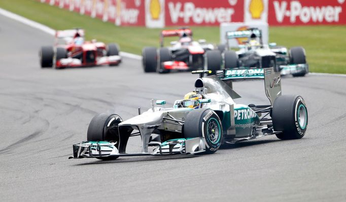 Formule 1, VC Belgie 2013: Lewis Hamilton, Mercedes