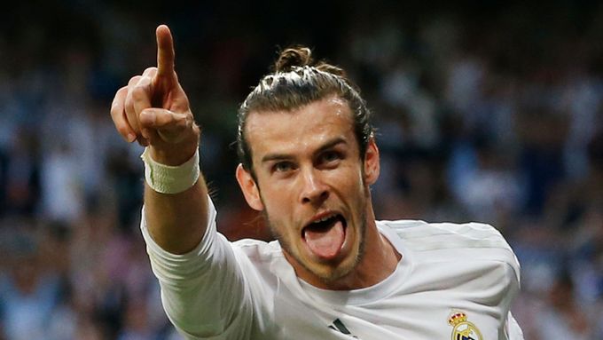 Gareth Bale slaví gól Realu Madrid v Lize mistrů