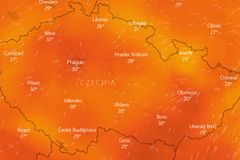 Tropické počasí potrvá až do konce týdne, teploty porostou k 34 stupňům Celsia