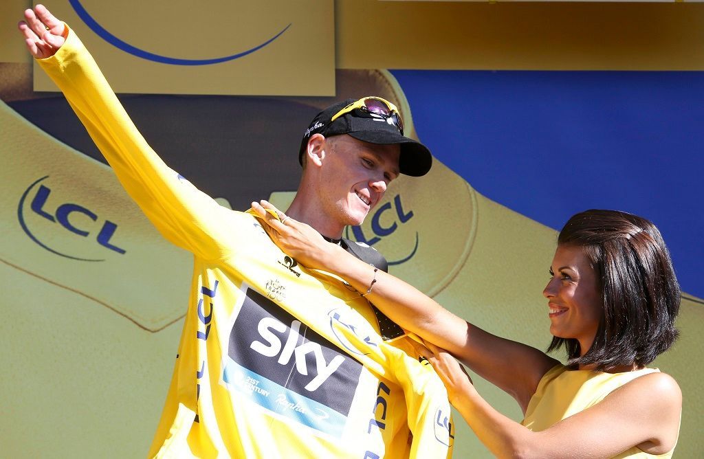 20. etapa Tour de France 2013 (Chris Froome a hosteska)