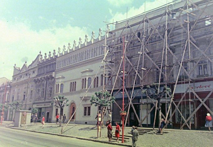 Záběr z Prešova. Rok 1958