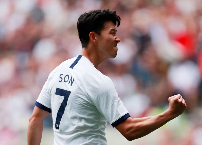 Soccer Football - International Champions Cup - Tottenham Hotspur v Inter Milan - Tottenham Hotspur Stadium, London, Britain - August 4, 2019  Tottenham Hotspur's Son Heu