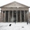 Zasněžený Řím, únor 2018