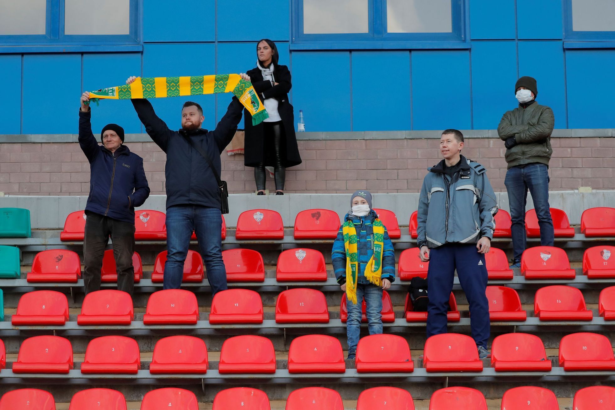 Zápas běloruské ligy Něman Grodno - Bělšina Babrujsk