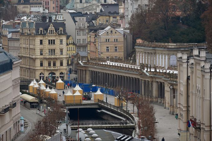 Karlovy Vary - Mlýnská kolonáda.