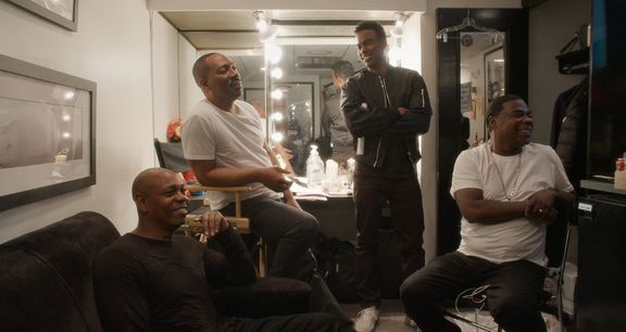 Dave Chappelle, Eddie Murphy, Chris Rock a Tracy Morgan v dokumentu Jsem Eddie.