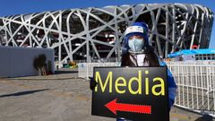čína olympiáda média