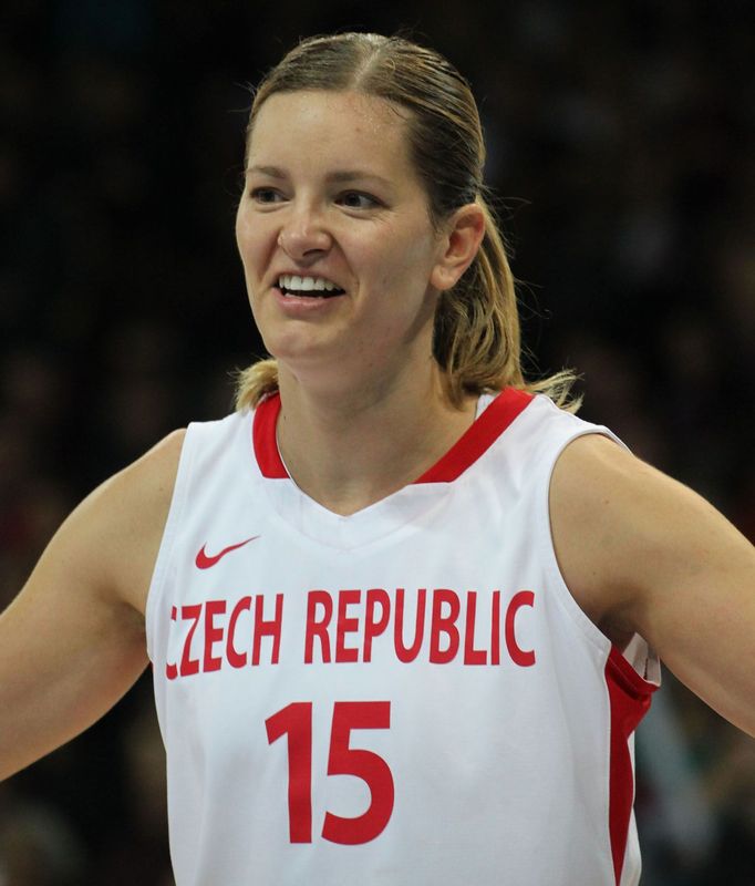 Basketbal, ČR-USA: Eva Vítečková