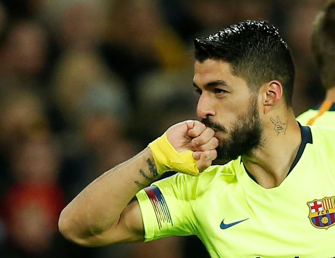 Luis Suarez (Barcelona)  ve čtvrtfinále Ligy mistrů 2019