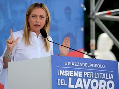 Giorgia Meloniová, předsedkyně italské strany Bratři Itálie