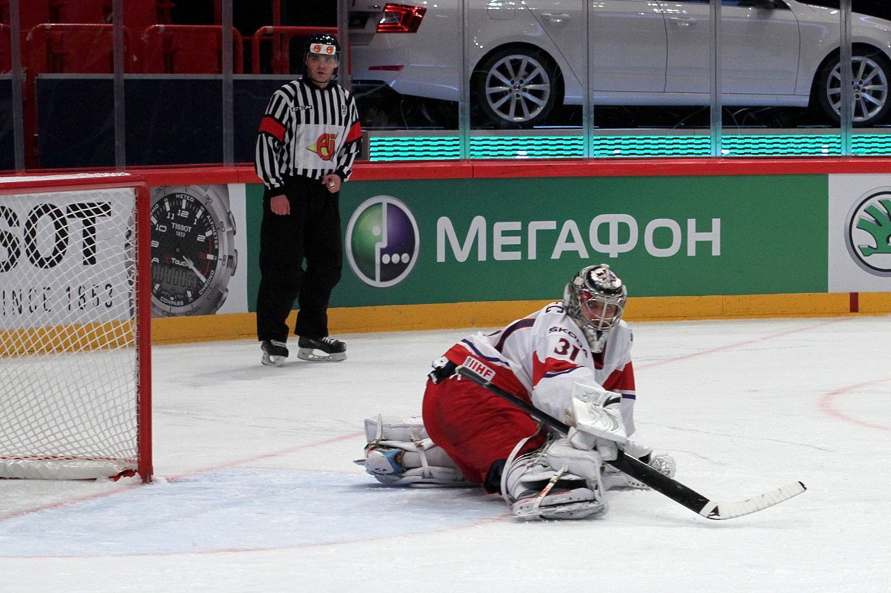 Hokej, MS 2013, Česko - Švýcarsko: Ondřej Pavelec