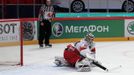 Hokej, MS 2013, Česko - Švýcarsko: Ondřej Pavelec