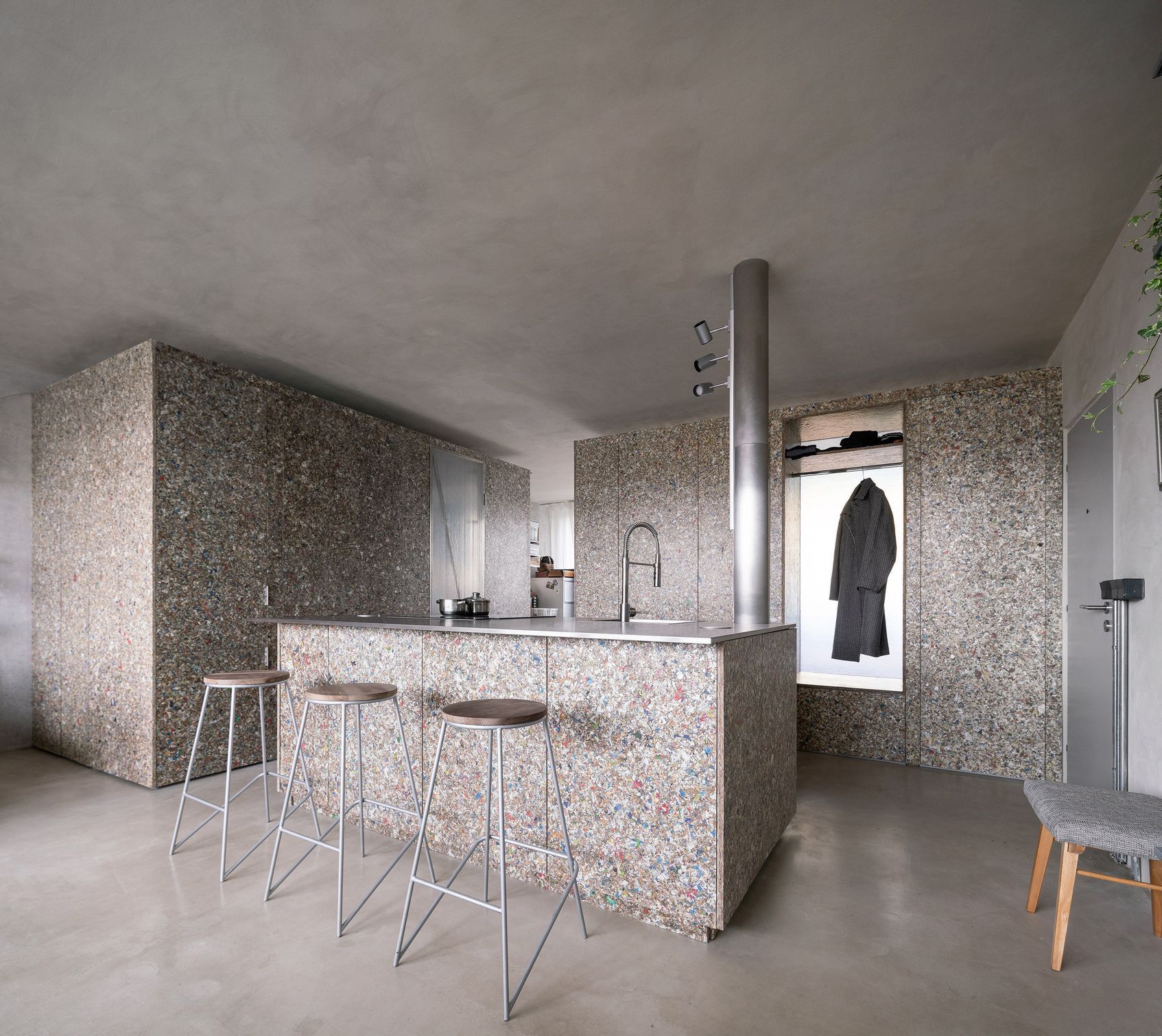 byt, rekonstrukce, praha, packwall, recyklovatelný materiál