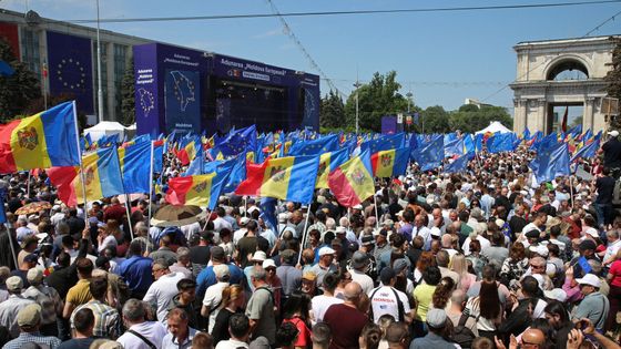 moldavsko demonstrace evropa eu