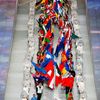 Soči 2014, závěrečný ceremoniál: vlajky účastnických zemí