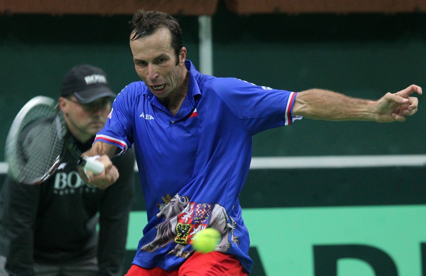 Semifinále Davis Cupu - první den: Štepánek - Mónako