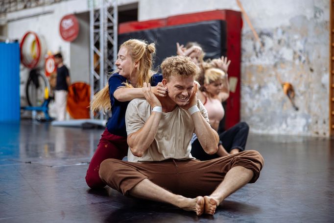 Workshop Cirku La Putyka s Akramem Khanem na pražských Jatkách78.