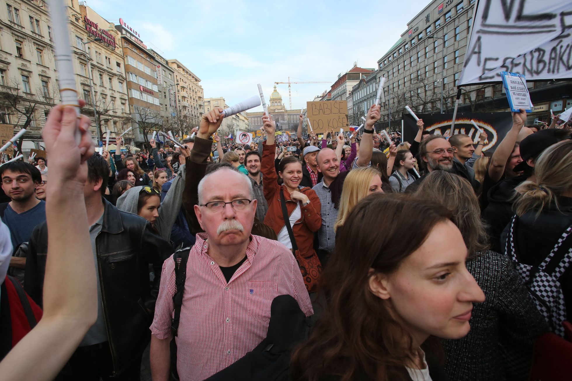 Demonstrace proti Babišovi