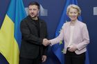 Zelenskyj dorazil do Bruselu ladit noty se spojenci před cestou do Washingtonu