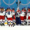 České hráčky po čtvrtfinále ZOH 2022 v Pekingu Česko - USA