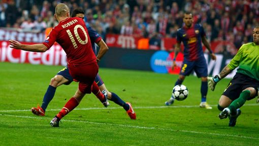 LM, Bayern - Barcelona: Arjen Robben, gól na 3:0