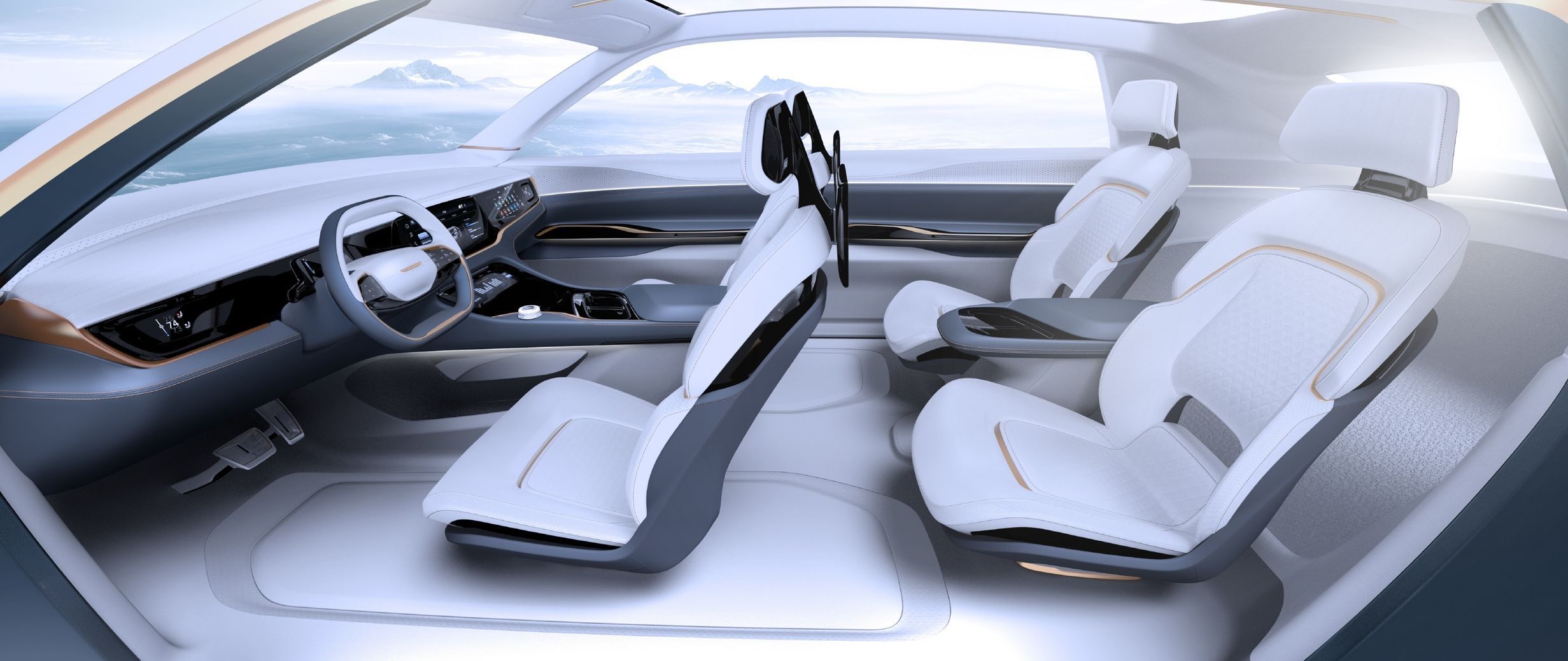 Chrysler Airflow Vision koncept interiér CES 2020