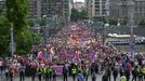 Momentka z Prague Pride - pochodu rovnosti a respektu, 2. srpna 2025, Praha.