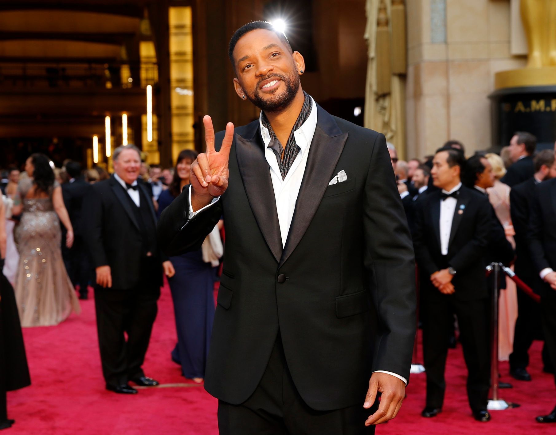 Actor Will Smith arrives at the 86th Academy Awards in Hollywood