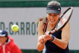 Srbská tenistka Ana Ivanovičová v zápase proti Petře Martičové z Chorvatska nejpve začala v tílku.