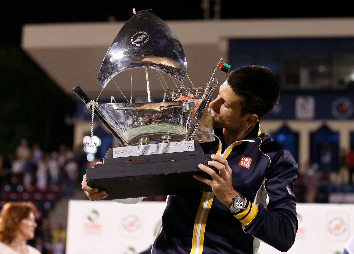 Man with Prize Bowl.