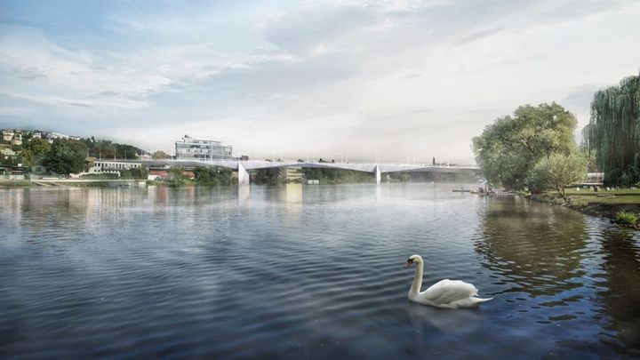 Další pražský most přes Vltavu. Stavět se začne na konci prázdnin, finální název nemá; Zdroj foto: Ateliér 6