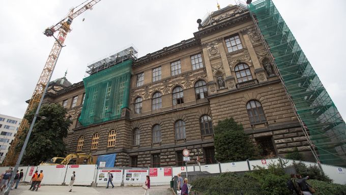 Rekonstruované Národní muzeum na pražském Václavském náměstí.