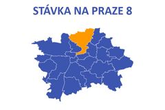 Dopravní situace v době stávky - Praha 8