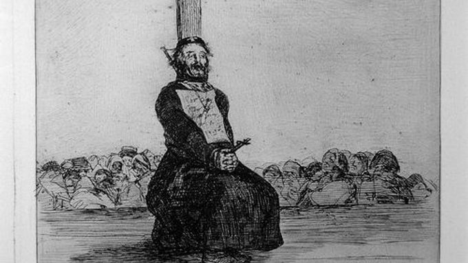 Goya: Pro jeden nůž; Hrůzy války. Ze sbírek Moratova institutu, Freiburg