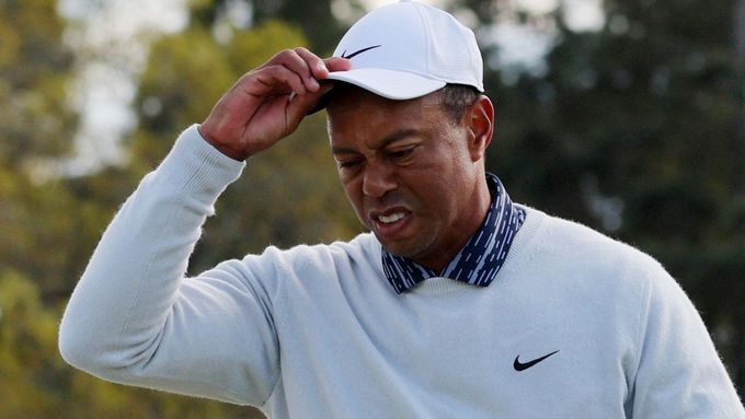Nespokojený Tiger Woods.