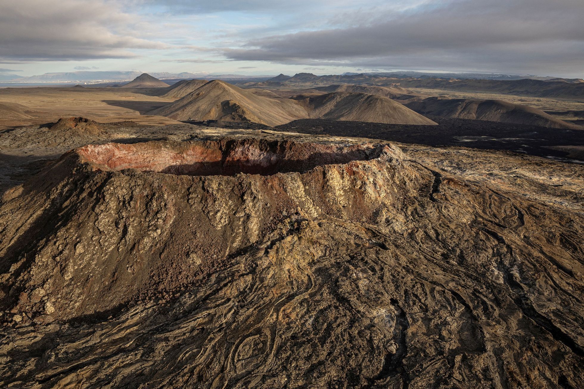 Island sopka erupce Reykjanes Grindavík